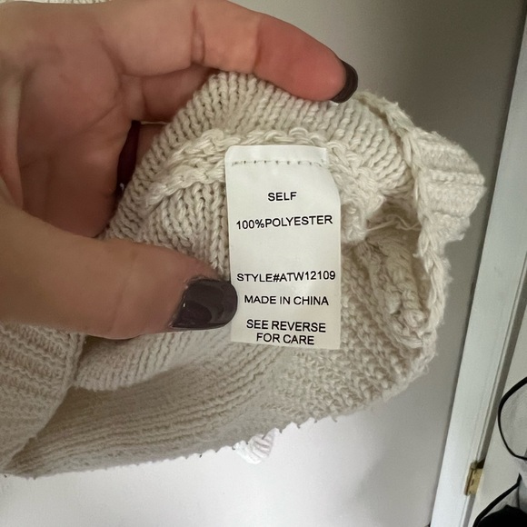 Andthewhy cable knit side sleeve sweater - Picture 5 of 6